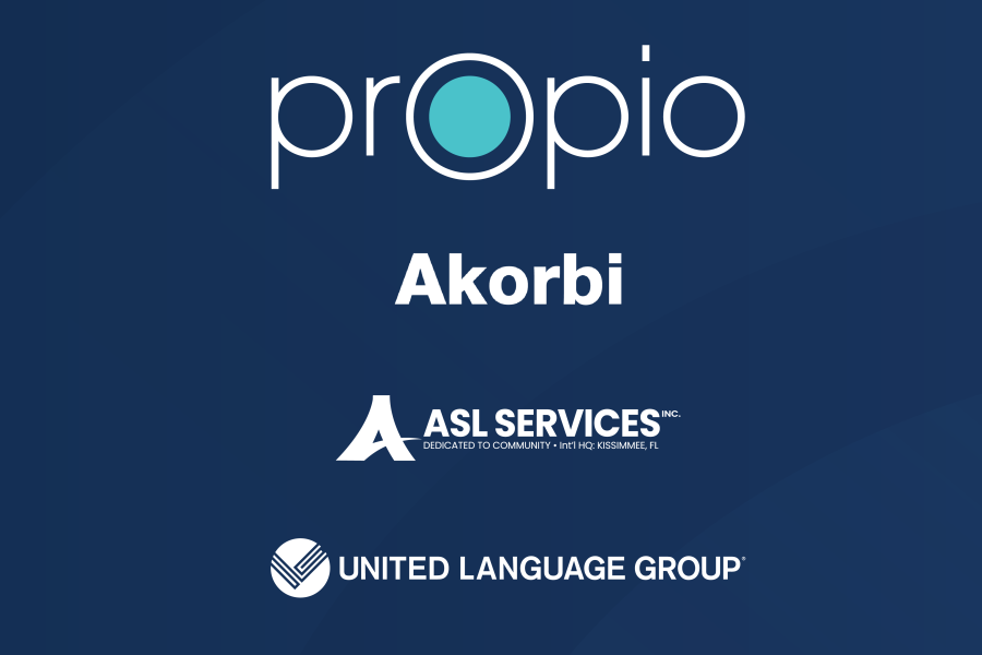 Propio, AKorbi, ASL Services, United Language Group